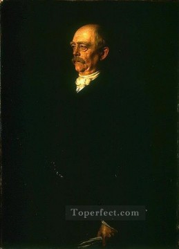 portrait Canvas - Portrait of Otto von Bismarck Franz von Lenbach